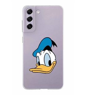 Samsung Galaxy S21 FE Kapak Donald Duck Tasarımlı Şeffaf Silikon Kılıf