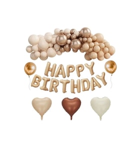 RETRO RENKLER DOĞUM GÜNÜ BALON ZİNCİR SET