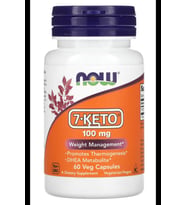 NOW Foods, 7-KETO, 100 mg, 60 Veg Capsules  (Renksiz)