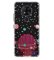 Reeder P13 Blue Max 2020 Kılıf Desenli Silikon Space Woman