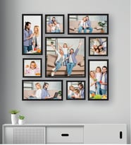 Kişiye Özel 9 Fotoğraflı Aile Tasarımlı Tablo Seti