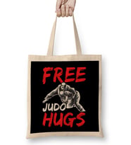 Funny Free Judo Hugs MMA Mixed Martial Arts Pun Bez Çanta Uzun Saplı