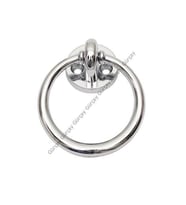 Halka Kulp 60mm Üstten Vidalı Krom - 2 Adet (Gümüş)