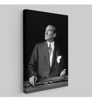 Atatürk Portre Tablosu Mustafa Kemal Atatürk Dikdörtgen Kanvas Tablo-DI-86