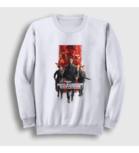 Presmono Unisex Beyaz Poster Inglourious Basterds Sweatshirt 461037tt
