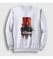 Presmono Unisex Beyaz Poster Inglourious Basterds Sweatshirt 461037tt