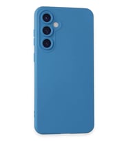 Newface Samsung Galaxy S24 Kılıf Nano içi Kadife Silikon - Mavi