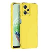 Xiaomi Redmi Note 12 Pro 5g Kılıf Nano İçi Kadife Silikon - Sarı