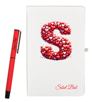 Sevgiliye Hediye Kişiye Özel Defter ve Kalem Hediye Seti