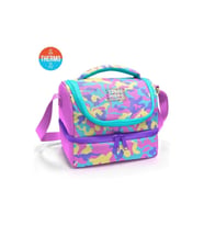CORAL HIGH 37201 KIDS SARI PEMBE LAVANTA KAMUFLAJ DESENLİ THERMO İKİ KATLI BESLENME ÇANTASI