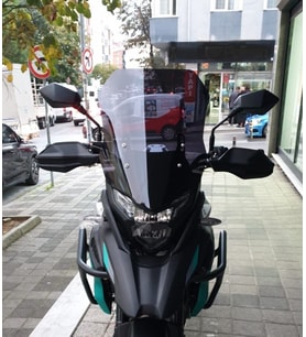 MOTOCAM Kove 510 X Ön Cam 2024-2026 Model 53cm Siyah Renkli 4mm