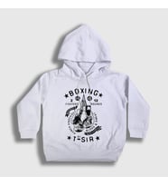 Presmono Unisex Çocuk Beyaz Boxing Ufc Mma Hediye Boksör Boks Kapüşonlu Sweatshirt 496241tt (Beyaz)