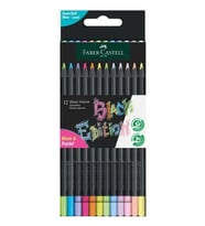 Faber Castell Black Edition Kuru Boya Pastel-Neon 12Li