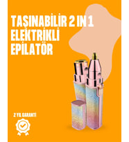 Mini Usb Şarjlı Elektrikli Epilatör - Kaş Ve Yüz Tüy Temizliği İçin 2'si 1 Arada