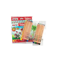 Fatih Kuru Boya Natural Üçgen Jumbo Triboo Tam Boy 12 Renk 33426 (Karışık)
