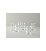 Şeffaf Cam 6'lı Çay Bardağı Seti, 140 ml, Şık ve Dayanıklı