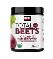 Force Factor Total Beets Organic Beetroot Powder 450gr  Superfood to Boost Daily Nutrition, USDA Organic, Vegan, Gluten-Free, and Non-GMO,90 Servings. (Renksiz)