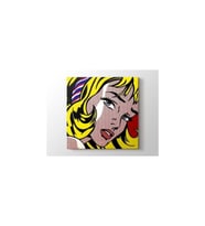 DBSanatevi Roy Lichtenstein - Girl With Hair Ribbon Tablo 35 X 35 Cm