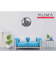 Numa Concept-Tren Ahşap Tasarım Tablo Tren Tasarım-Duvar Süsü (Siyah)