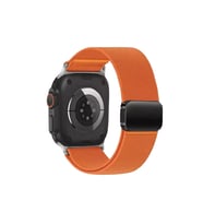 Apple Watch Ultra 49mm Nylon Manyetik Kordon - Turuncu