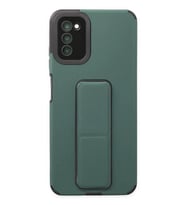 Newface Samsung Galaxy A03S Kılıf Mega Standlı Silikon - Yeşil