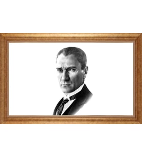 ALTIN ÇERÇEVELİ PASPARTULU TABLO CR82