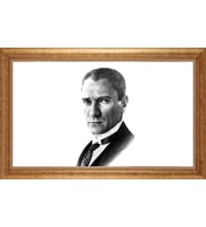 ALTIN ÇERÇEVELİ PASPARTULU TABLO CR82