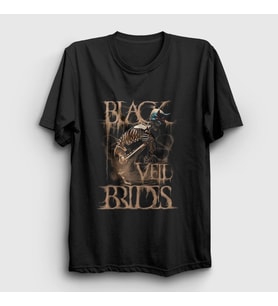 Presmono Unisex Siyah Mask Black Veil Brides T-Shirt 18950tt
