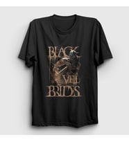 Presmono Unisex Siyah Mask Black Veil Brides T-Shirt 18950tt