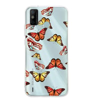 PrintiFy Tecno Spark 6 GO ile Uyumlu 1mm Slim Fit Water Color 2 Baskılı Şeffaf  Kılıf