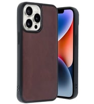 iPhone 14 Pro Max Kılıf Aras Deri Kapak - Bordo