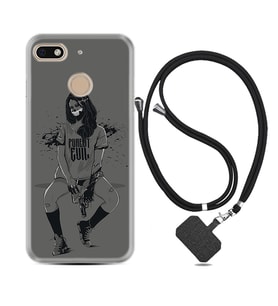 General Mobile GM8 Go GM9 GM20 Pro Plus Kılıf Boyun Askılı Silikon Purest Evil 1627