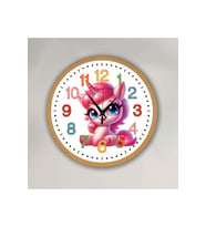 bilge Tasarım Çocuk Odası Duvar Saati 30 x 30 CM (Karışık)