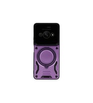 Xiaomi Poco C61 Kılıf Joy Lens Standlı Kapak - Mor