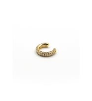 Zirkon Taşlı Halka Earcuff – Gold, Sıkıştırmalı, Anti Alerjik Kıkırdak Küpe