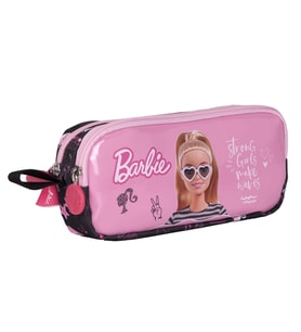 TMN 592896 BARBIE ÇİFT BÖLMELİ KALEM ÇANTASI 2703 PEMBE-SİYAH