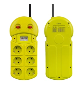 Vea VE-970B 6 Lı 1.5 Metre Grup Priz Uzatma Kablosu 3860 Watt 16 Amper Isınmaya Dayanıklı
