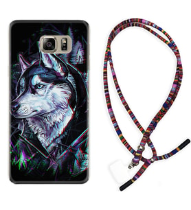 Samsung S7 Edge S20 Fe Plus Ultra S21 S22 Kılıf Boyun Asklı Rasta Silikon Dog Eyes 1761