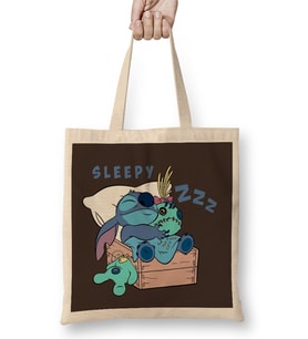 Stitch Mouth Bez Çanta Uzun Saplı