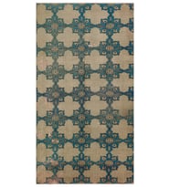 Vintage El Yapımı Eskitme Halı 136x250 cm 9947
