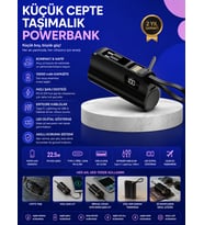 PD 20W Hızlı Şarjlı Kablolu ve Kablosuz Kullanım Sunan Powerbank