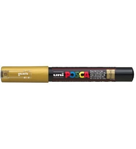 Uni Posca PC-1M Boyama Markörü 0.7 mm METALİK ALTIN 
