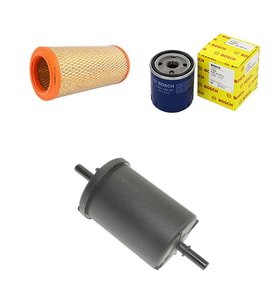 Bosch Filtre Bakım Seti Citroen Xsara 2.0 16v Benzinli 163 Beygir Hava + Yağ f. + Yakıt Filtre Bosch