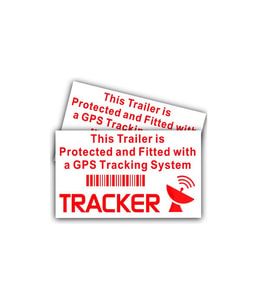 4 adet Gps Tracing Takip Etiketi Uyarı Yapıştırması 10cm  md18
