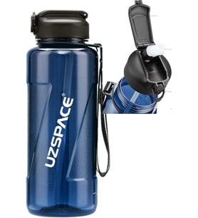 FiftyFifty PİPETLİ MEGA BOY 1500ml Tritan Su Matarası Lacivert