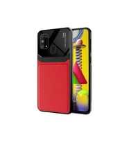 Samsung Galaxy M31 Uyumlu Kılıf Zore Emiks Kapak (Kırmızı)