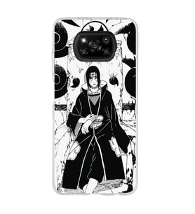 Poco X3 PRO / X3 NFC Uyumlu Itachi Uchiha Tasarımlı Şeffaf Telefon Kılıfı