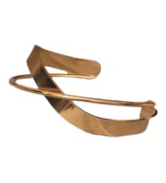 Minimalist Gold Celik Cuff (Altın)