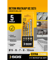 SGS1415 BETON MATKAP UC SETİ(5 PARÇA)
