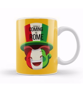 Football's Coming To Rome Kupa Bardak Porselen
